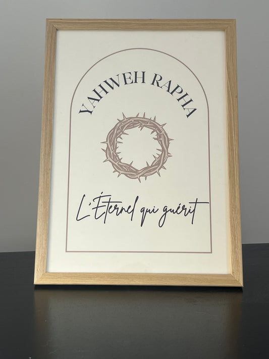 Cadre "YAHWEH RAPHA"