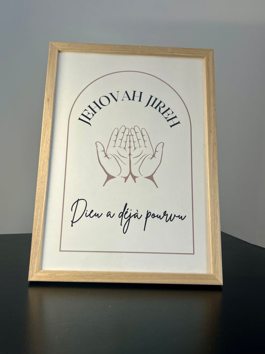 Cadre "JEHOVAH JIREH"