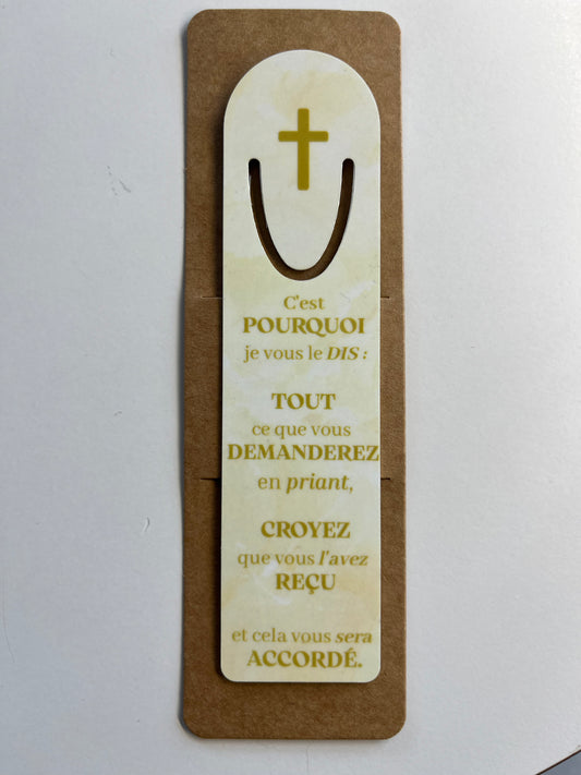 Marque page en aluminium