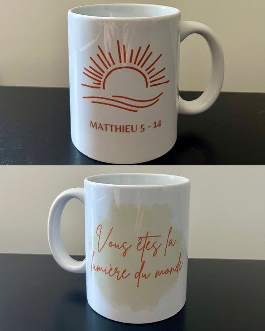 Mug "Lumière du monde"-Matthieu 5:14