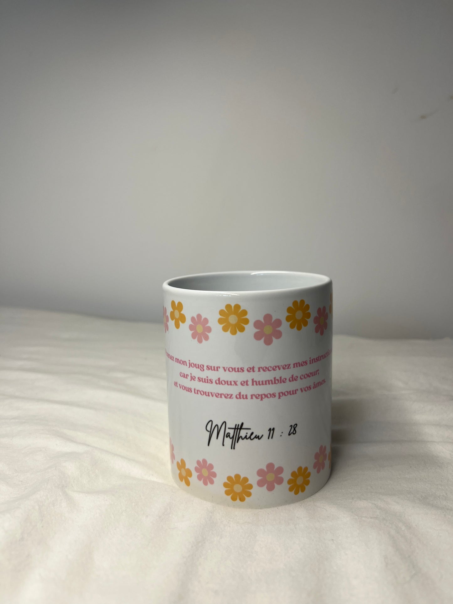 Pot a crayon "Matthieu 11:28 & Matthieu 11:29-30"