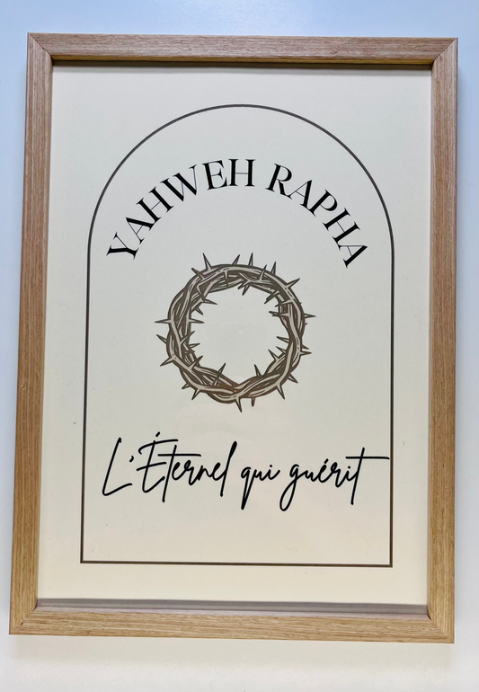 Cadre "YAHWEH RAPHA"