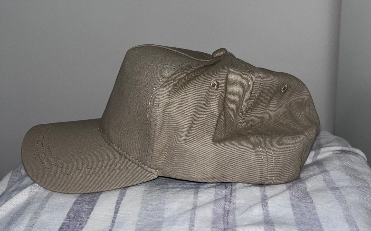 Casquette Croix Brodée Beige