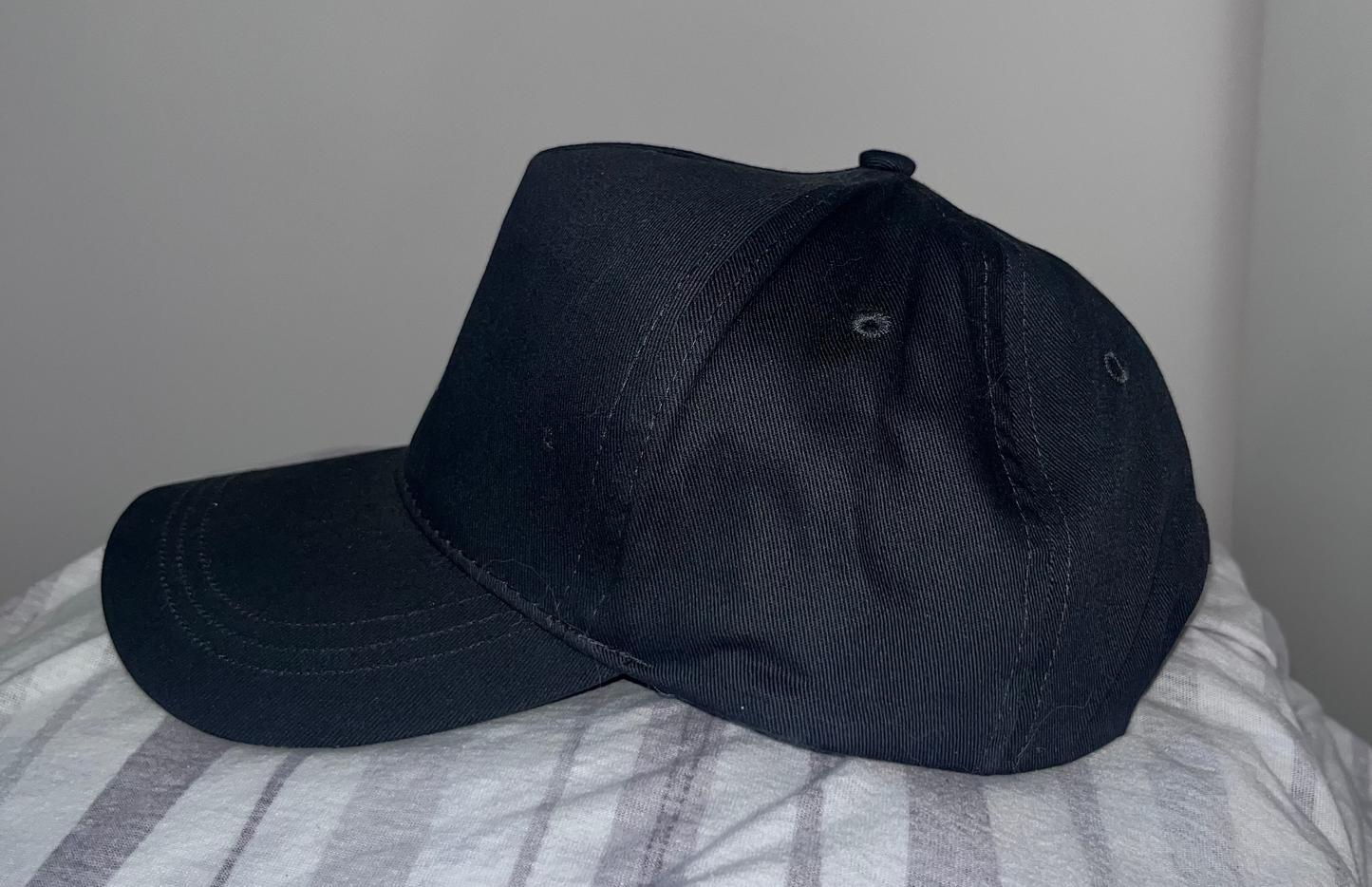 Casquette Croix Brodée Noir