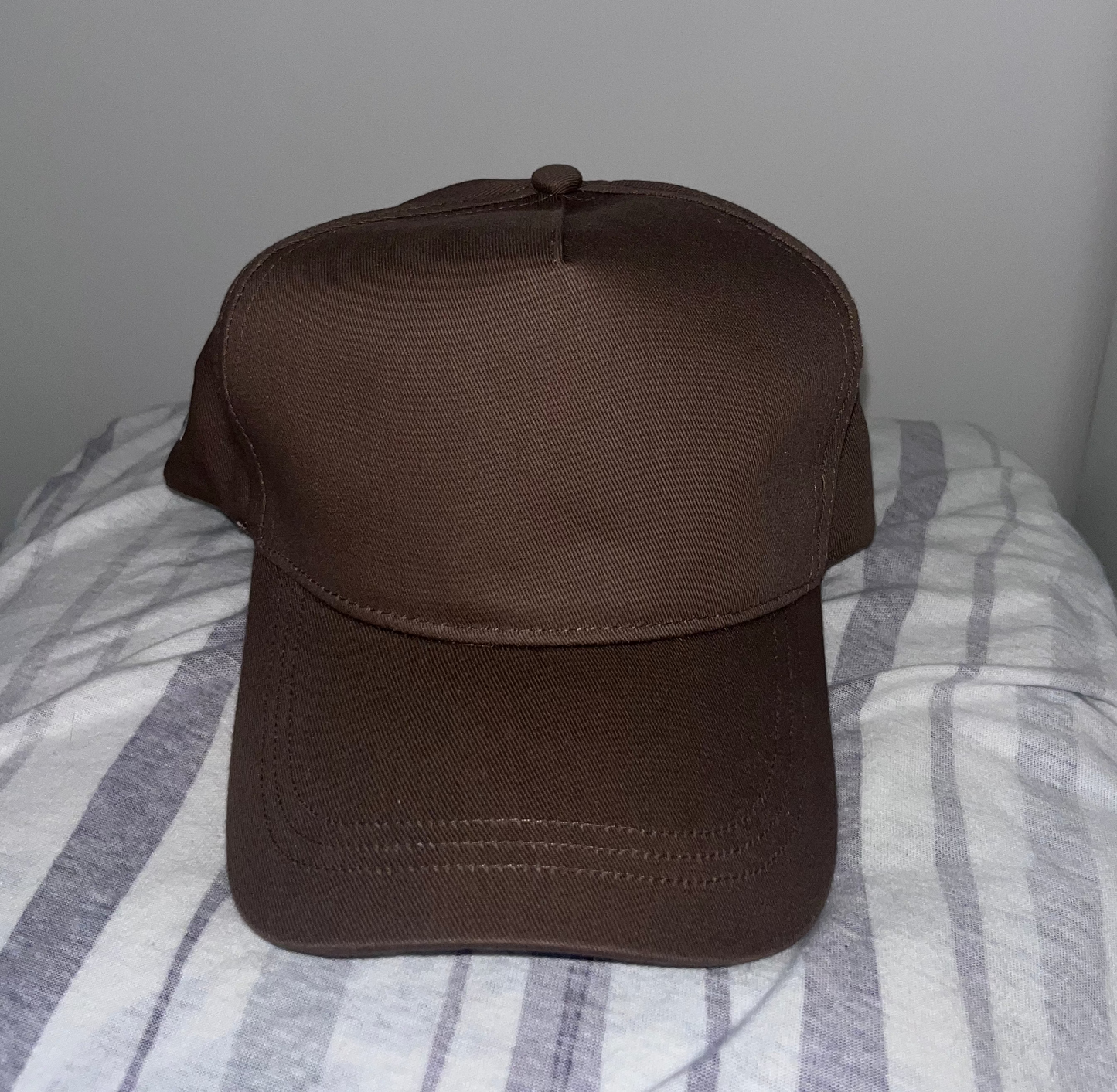 Casquette Croix Brodée Marron