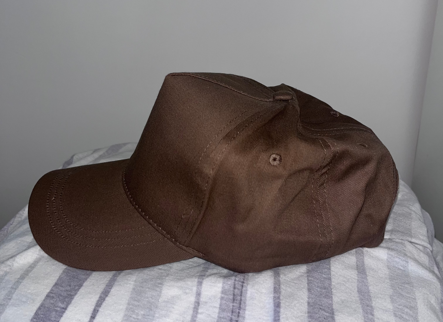 Casquette Croix Brodée Marron